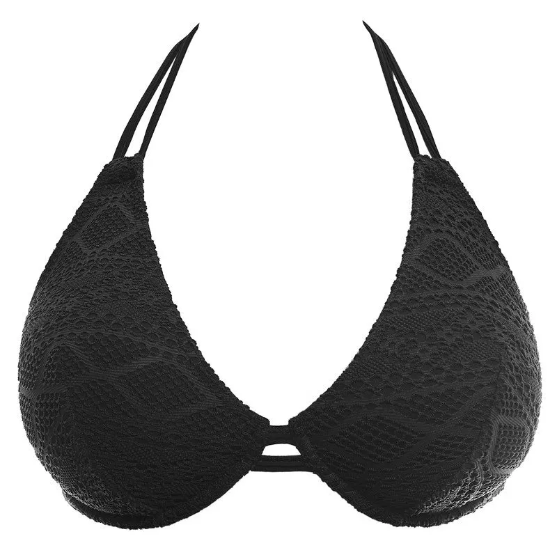 Sundance Black Halter Bikini Top - Freya Swim
